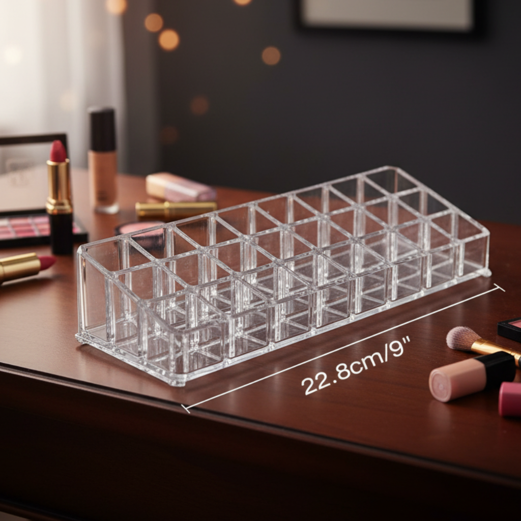 Organizador Maquillaje Acrílico 3 Líneas