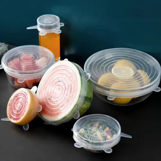 6 Tapas Elásticas Reutilizables (Oferta)